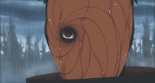 A Close Up Of A Person 'S Face With A Snter Logo In The Background GIF