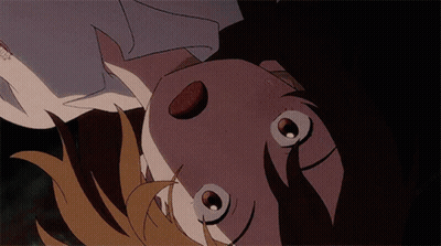 A Close Up Of A Person 'S Face With A Sticker That Says ' A ' On It GIF