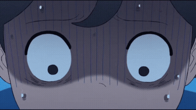 A Close Up Of A Person 'S Face With A Surprised Look On His Face GIF