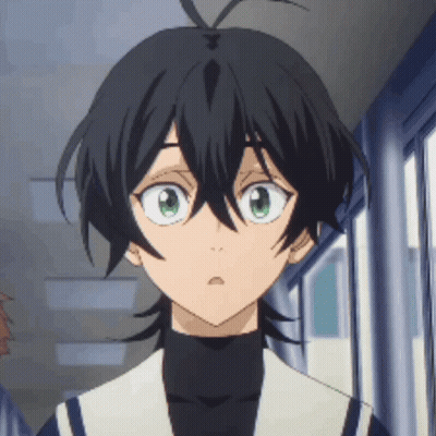 A Close Up Of A Person 'S Face With A Surprised Look On Their Face GIF