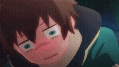 A Close Up Of A Person 'S Face With A Surprised Look On Their Face GIF