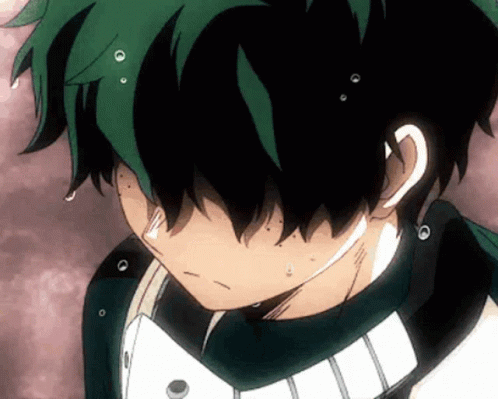 A Close Up Of A Person 'S Face With A Tear Coming Out Of His Eyes . GIF