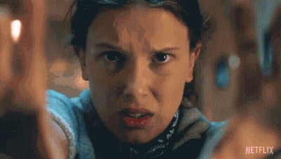 A Close Up Of A Person 'S Face With A Very Angry Expression . GIF