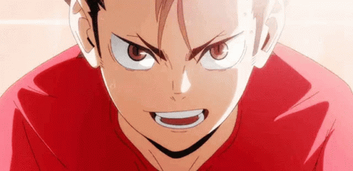 A Close Up Of A Person 'S Face With A Very Angry Look On His Face . GIF