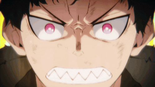 A Close Up Of A Person 'S Face With A Very Angry Look On His Face GIF