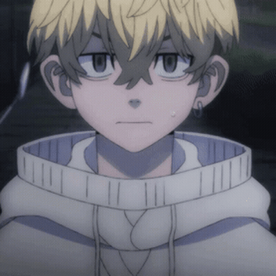 A Close Up Of A Person 'S Face With A White Hoodie On GIF
