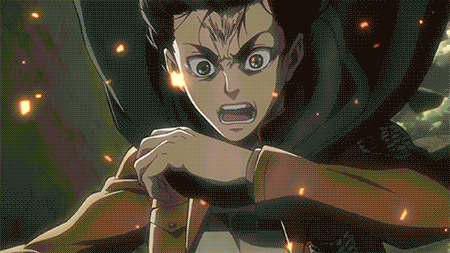 A Close Up Of A Person 'S Face With Fire Coming Out Of Their Mouth GIF