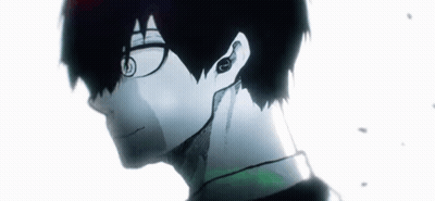 A Close Up Of A Person 'S Face With Glasses And Headphones . GIF