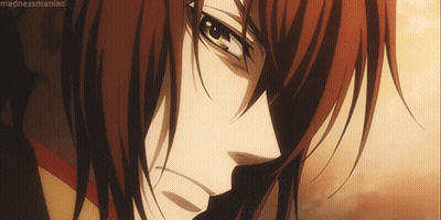 A Close Up Of A Person 'S Face With Long Red Hair . GIF