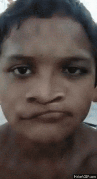 A Close Up Of A Person 'S Face With Makeagif.com In The Bottom Right Corner GIF