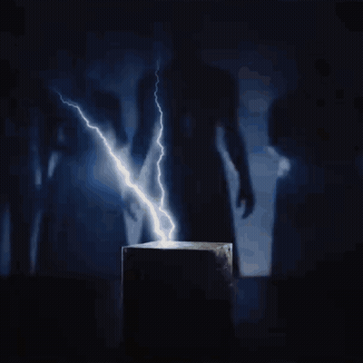 A Close Up Of A Person 'S Face With Nails In It GIF