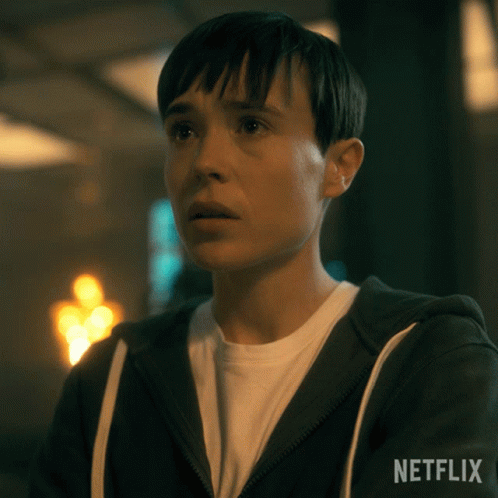 A Close Up Of A Person 'S Face With Netflix Written In The Corner GIF