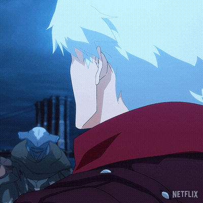 A Close Up Of A Person 'S Face With Netflix Written On The Bottom GIF