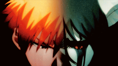 A Close Up Of A Person 'S Face With Orange Hair And A Black Mask GIF