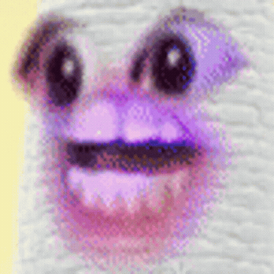 A Close Up Of A Person 'S Face With Purple Eyes And Purple Lips . GIF