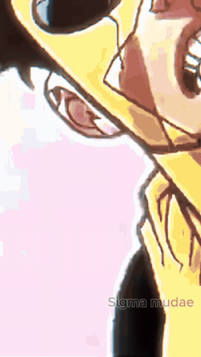 A Close Up Of A Person 'S Face With Sigma Mudae Written Below It GIF