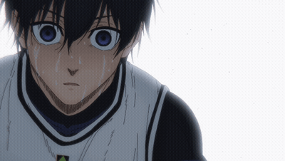 A Close Up Of A Person 'S Face With Sweat Coming Out Of Their Face GIF