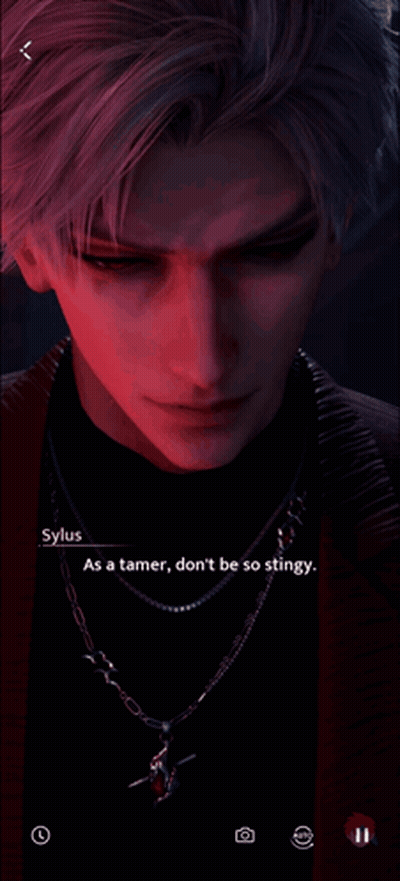 A Close Up Of A Person 'S Face With Sylius As A Tamer , Don 'T Be So Stingy GIF