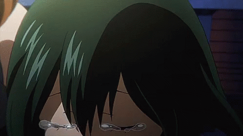 A Close Up Of A Person 'S Face With Tears Running Down Their Face GIF