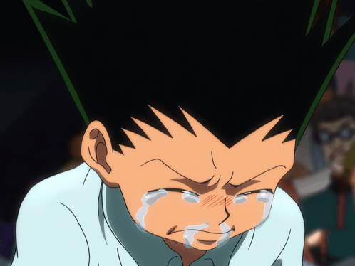 A Close Up Of A Person 'S Face With Tears Running Down Their Face GIF