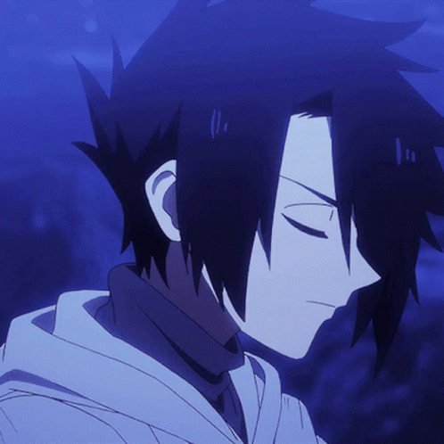 A Close Up Of A Person 'S Face With The Eyes Closed GIF