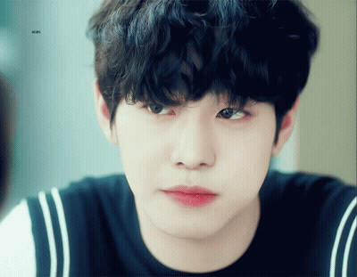 A Close Up Of A Person 'S Face With The Letters Jdmd On The Bottom GIF