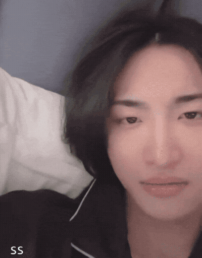 A Close Up Of A Person 'S Face With The Letters Ss Visible GIF