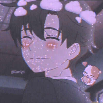 A Close Up Of A Person 'S Face With The Username @Cueiro On The Bottom GIF