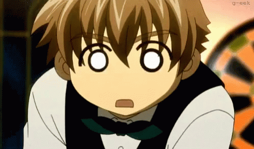 A Close Up Of A Person 'S Face With The Words G-Eek Below It GIF
