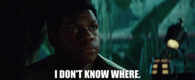 A Close Up Of A Person 'S Face With The Words `` I Don 'T Know Where '' Written On It . GIF
