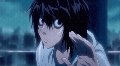 A Close Up Of A Person 'S Face With The Words Love Of Anime Written Below It GIF
