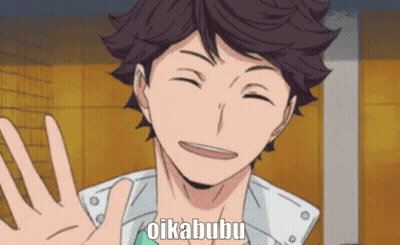 A Close Up Of A Person 'S Face With The Words Oikabulu Written On It GIF