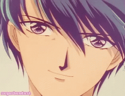 A Close Up Of A Person 'S Face With The Words Sugarbundust Written Below It GIF