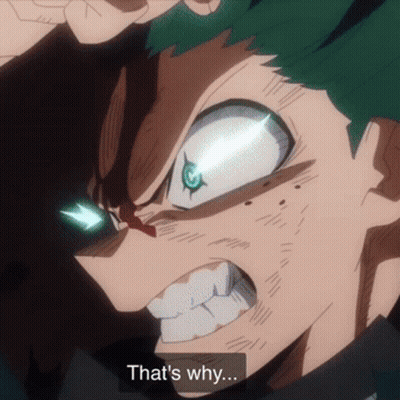 A Close Up Of A Person 'S Face With The Words That 'S Why On The Bottom GIF