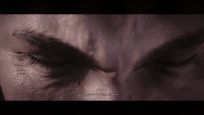 A Close Up Of A Person 'S Face With The Words " Wayne " Written On The Bottom GIF