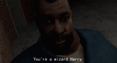 A Close Up Of A Person 'S Face With The Words " What ? " On The Bottom GIF