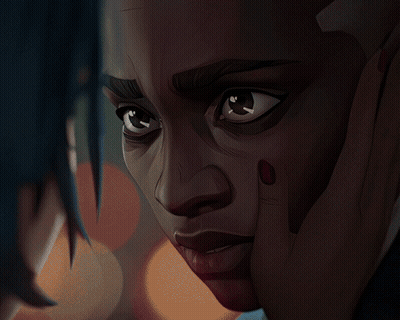 A Close Up Of A Person 'S Face With Their Hand On Their Face GIF