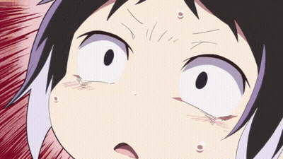 A Close Up Of A Person 'S Face With Their Mouth Open GIF