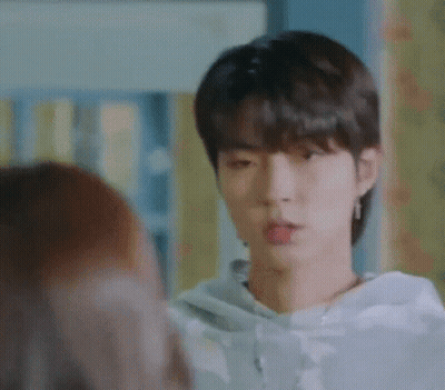 A Close Up Of A Person 'S Face With Their Tongue Hanging Out . GIF