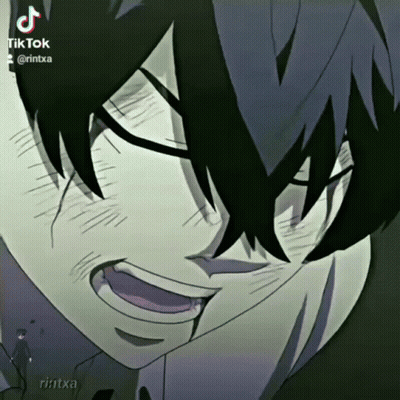 A Close Up Of A Person 'S Face With Tiktok Written On It GIF