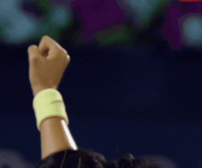 A Close Up Of A Person 'S Fist In The Air GIF