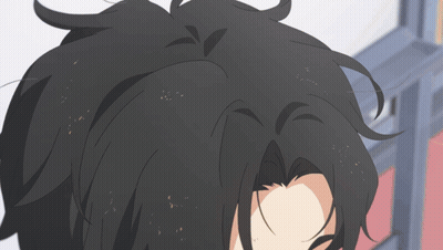 A Close Up Of A Person 'S Hair With A Few Spots GIF