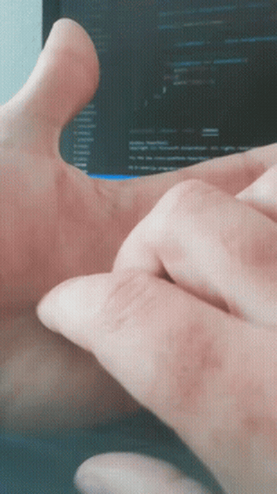 A Close Up Of A Person 'S Hand On A Screen GIF