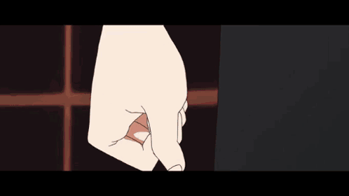 A Close Up Of A Person 'S Hand With A White Shirt And Black Skirt GIF
