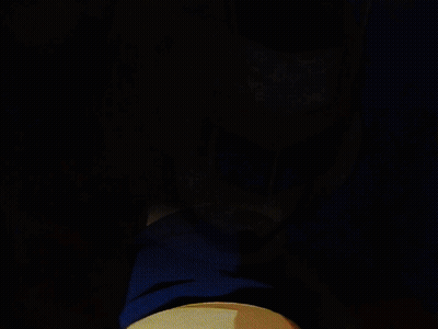 A Close Up Of A Person 'S Hand With Blue Shorts GIF