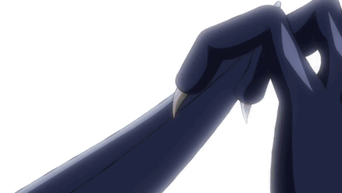 A Close Up Of A Person 'S Hands Holding A Sword GIF