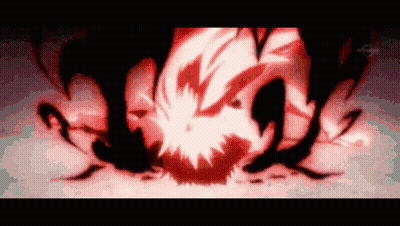 A Close Up Of A Person 'S Head With A Red Light Coming Out Of It GIF