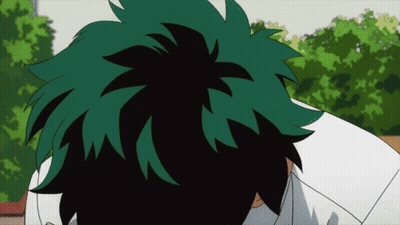 A Close Up Of A Person 'S Head With Trees In The Background GIF
