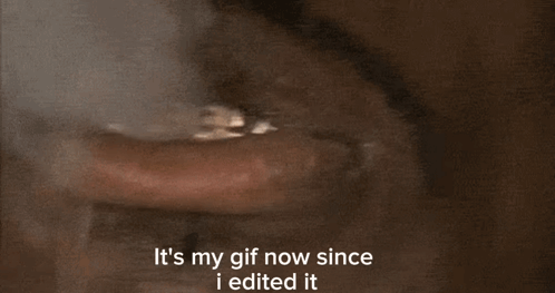 A Close Up Of A Person 'S Mouth With A Gif That Says It 'S My Gif Now GIF