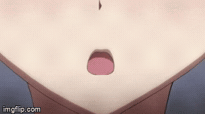 A Close Up Of A Person 'S Mouth With A Huge Smile GIF